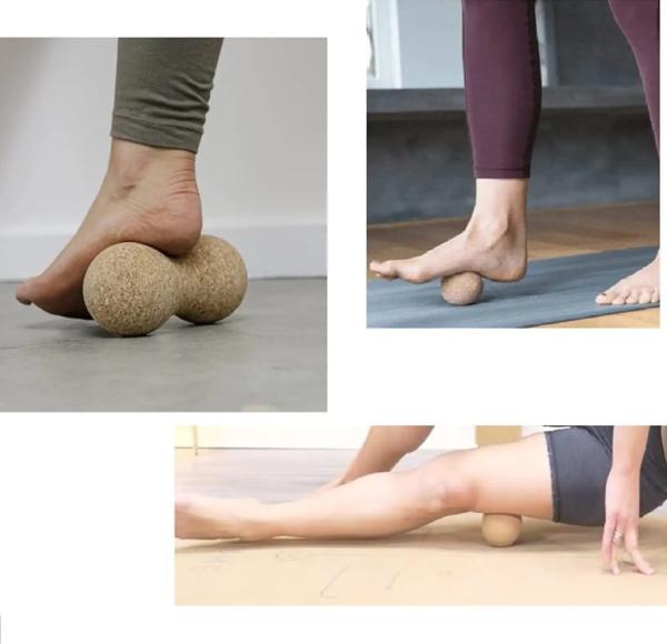 Sustainable  Eco Yoga Ball Massage Stress Release Non Toxic Cork Yoga Ball