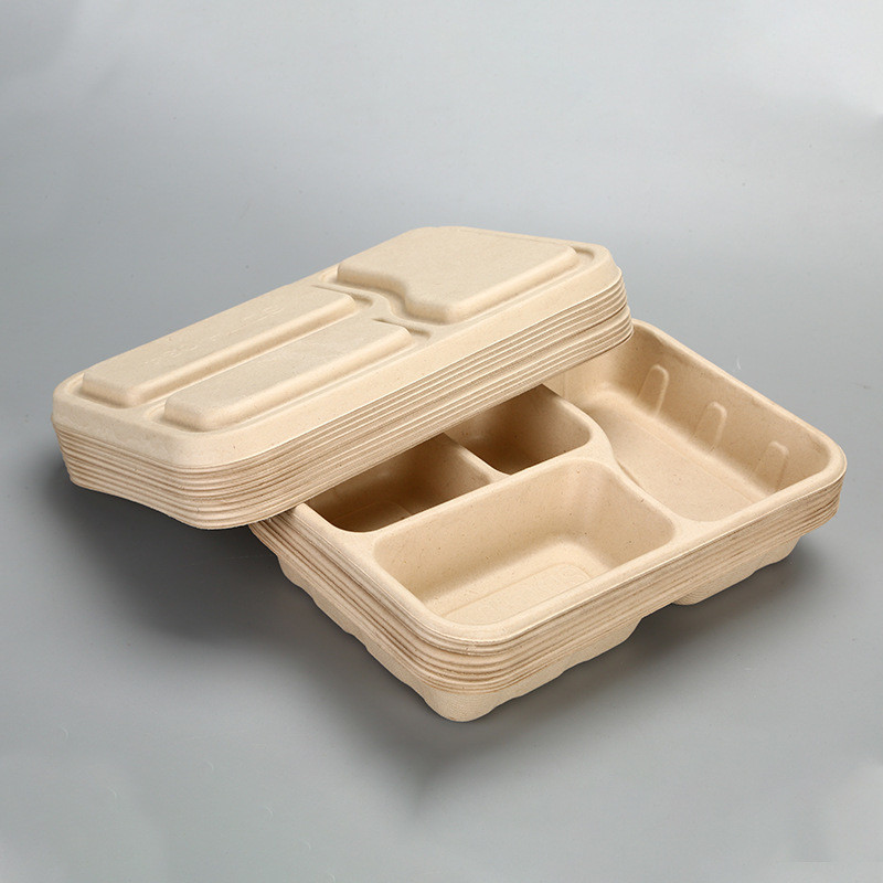 4 плиты багассы сахарного тростника отсеков Biodegradable Compostable на обед