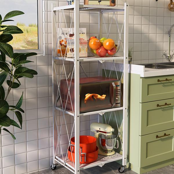 Foldable 6.3kg 86cm High Warehouse Storage Shelf