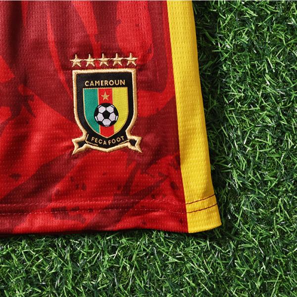 2025 Cameroon Children Away Football Jersey Customized Team Uniforms