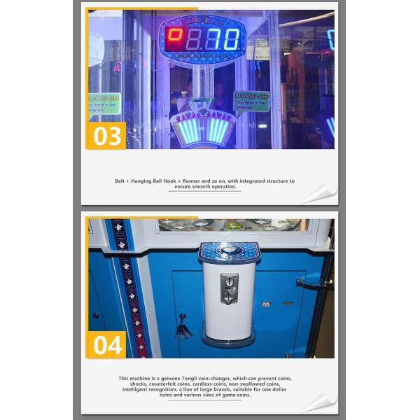 Dual Player Redemption Arcade Machines / Ball Drop Game Machine CE Certificate