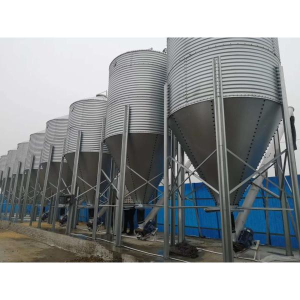 Silo Grain Bin For Livestock Feeding 275g Sqm Zinc Coated Feed