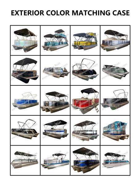 30FT Double Layer Luxury Yellow Pontoon Boat with Slide, Bar, Restroom, Shower, Party Lighting for Sale