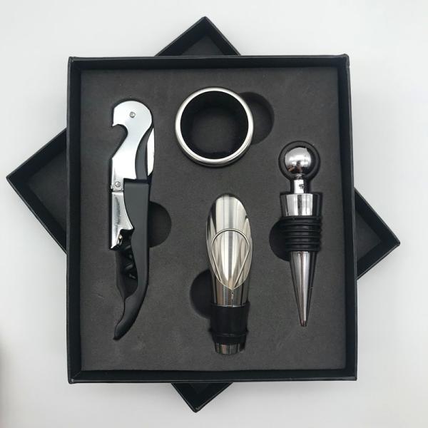 Stainless Steel Red Seahorse Knife Gift Box Bar Tools Type Corkscrew Wine Opener Set