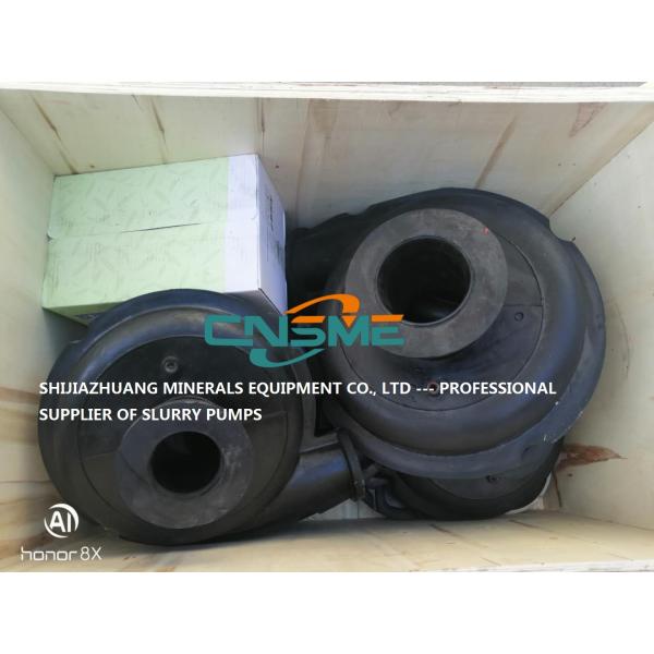 High Efficiency Rubber Impellers And Rubber Liners For 3 / 2 C R Rubber Lined Slurry Pumps