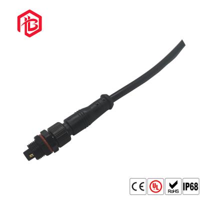 IP67 conector de cabo impermeável branco preto do metal M12 300V