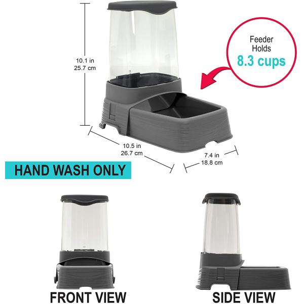 Os alimentos para animais de estimação de aço inoxidável rolam alimentação de gravidade aumentada