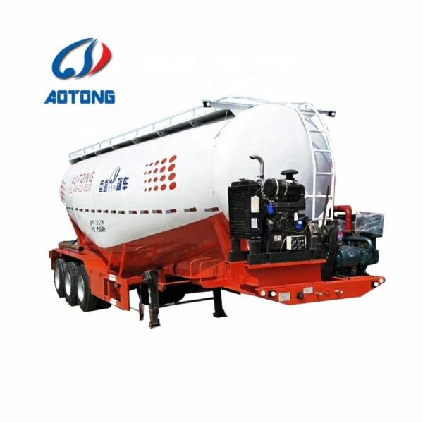 30-60CBM Semi-remolque de cimento a granel com 28 toneladas de engrenagem de pouso e carga útil máxima de 28000 kg