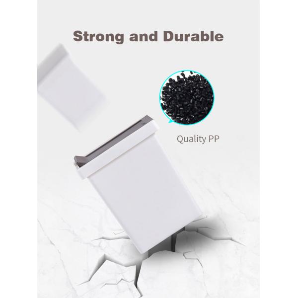 Convenient 10L Pressing Type Plastic Trash Can for Household Waste Disposal