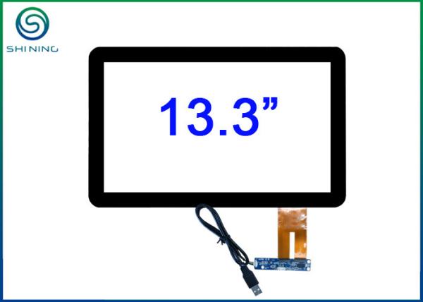 Painel de toque capacitivo projetado 13,3 polegadas Windows Linux Android USB
