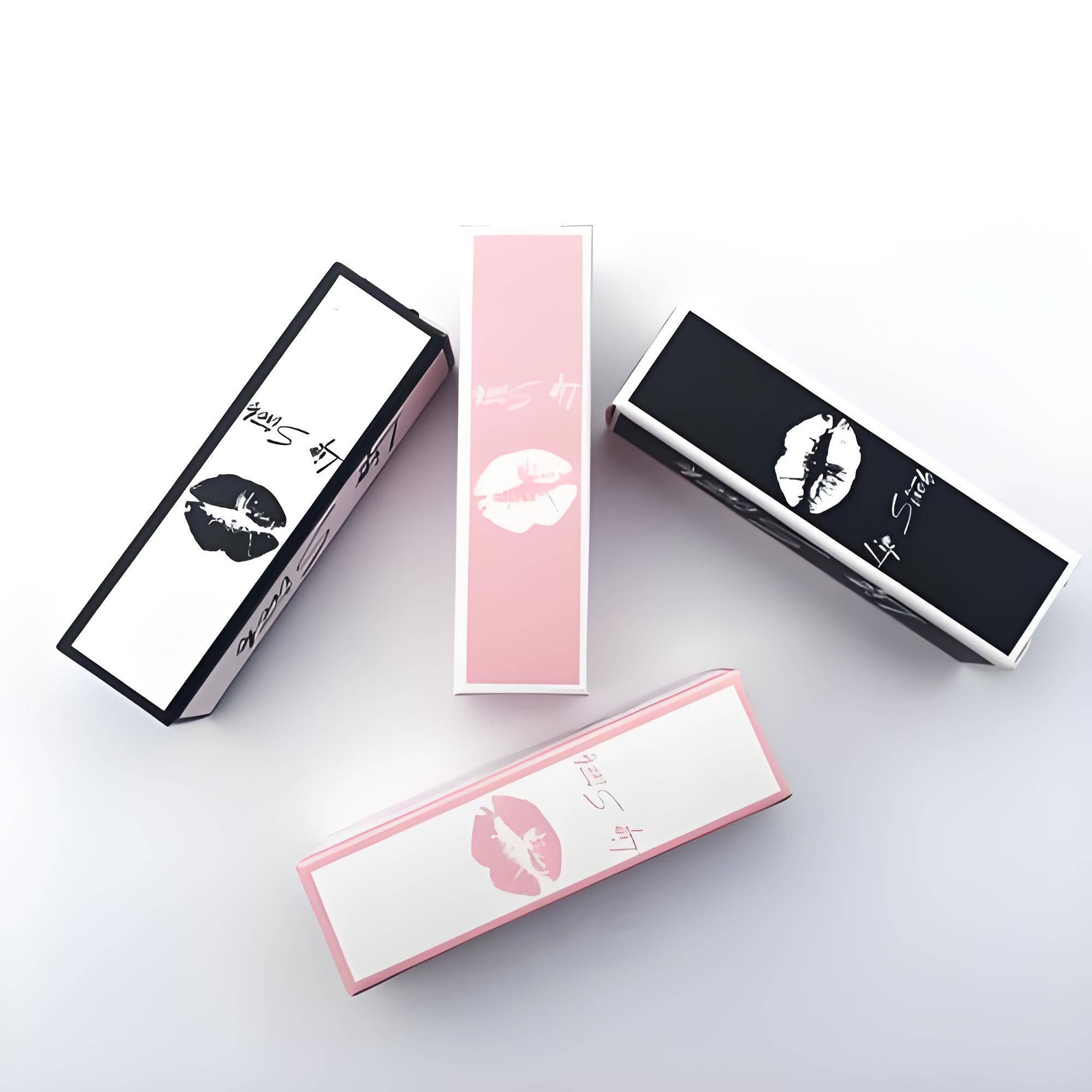 Premium Custom Lipstick Packaging Boxes | Handmade Cosmetic Paper Boxes With Gold Stamping