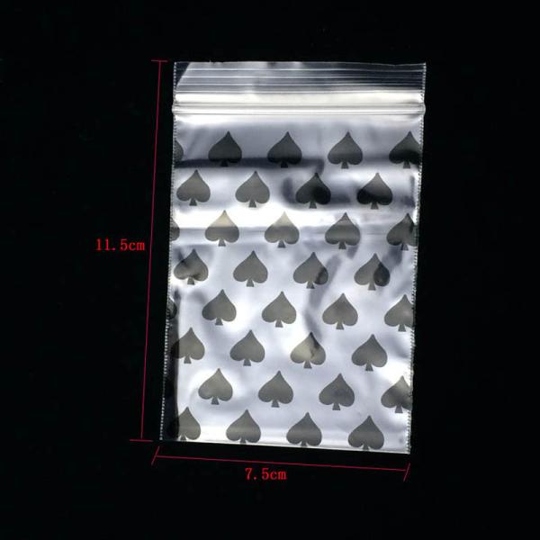 Durable Mini Plastic Zipper Bags Home Sundries Storage 100pcs/Lot 7.5x11.5cm