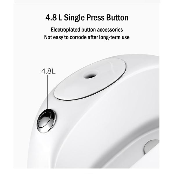 Ceramic Colored Siphon One Piece Toilet Bowl Egg Design Water Saving