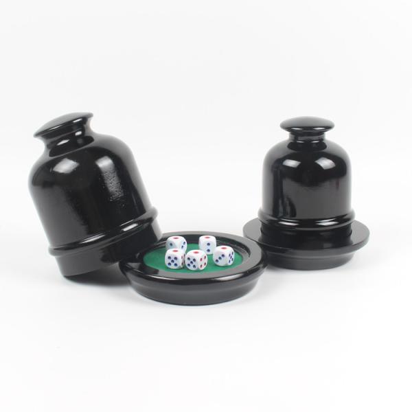 Black Wooden Dice Shaker Cup Casino Game Accessory Craps Game Shaker Dice Shaker