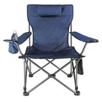 cadeira ajustada portátil e Stowable da tela 600D do quadro da praia do metal da pesca com Carry Bag