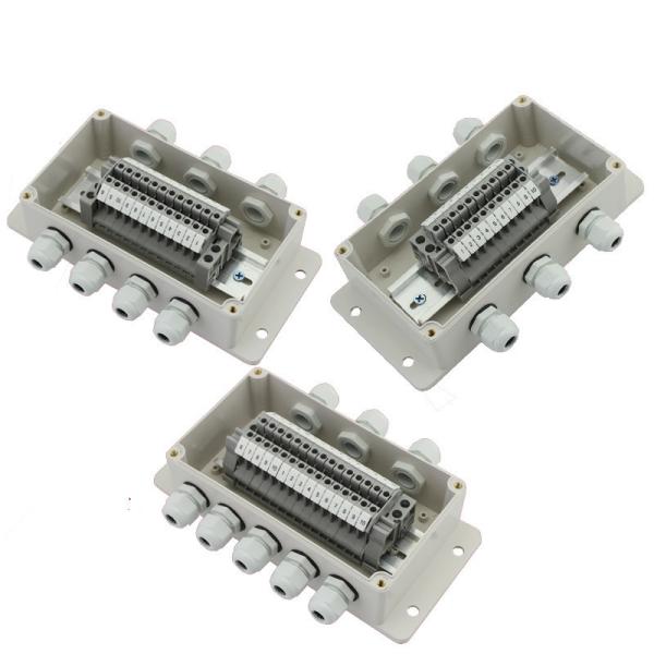 CCTV Camera Monitor Cable Distribution Junction Box 158*90*60mm Waterproof  Wall Mount With Connectors