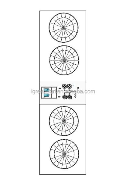 PVC Tarpaulin Ras Recirculating Aquaculture System With Automatic Feeding