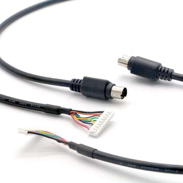 CUSTOM 1M PC Engine Controller S Video 9 PIN JST Connector to 8 PIN Mini DIN To Cable