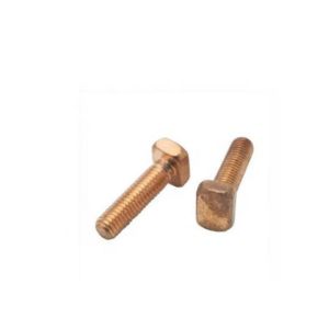 High Quality High Strength Brass H59 GB / T 8 Plain Finish Metal Bolt Square Hammer Head Bolt