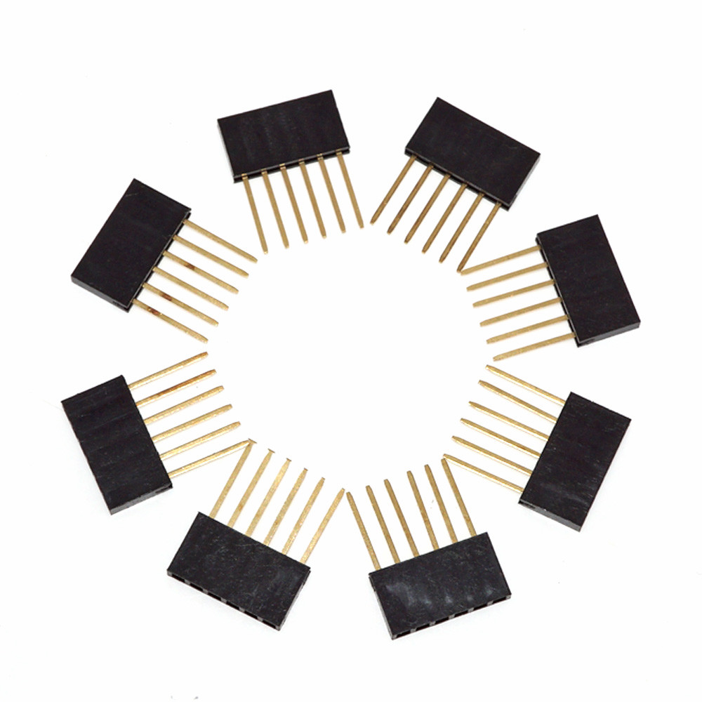2.54mm 6 8 соединитель заголовка 10 Pin для плакировки золота экранов Arduino