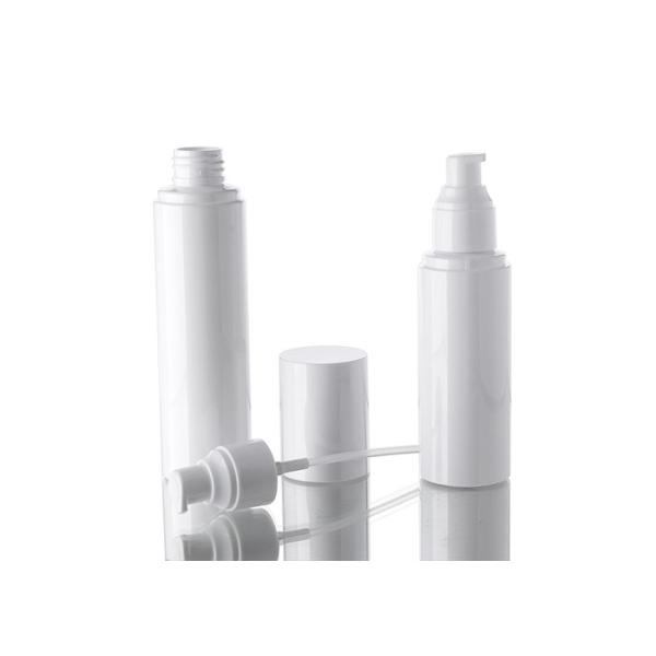 White 100ml Plastic Cosmetic Packaging Bottle With Cap