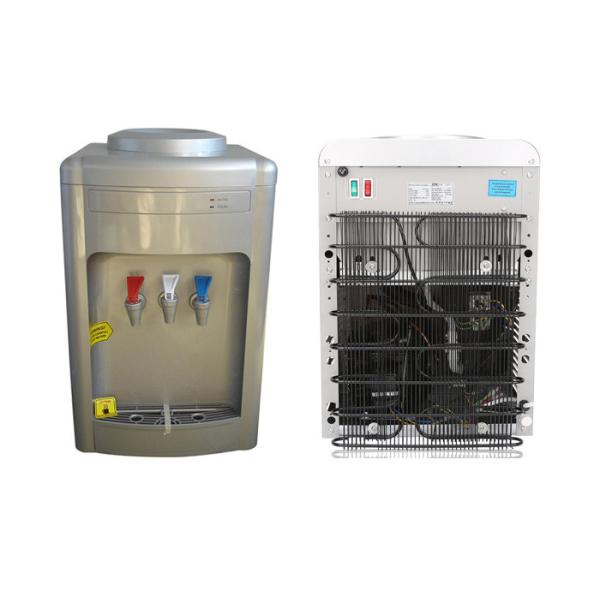 Desktop Hot Warm Cold Water Dispenser With 3 Taps Silver Painting Color