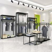 Vente au détail de support de cintre de fabrication de support d'affichage de vêtement de vêtements pour le métal de magasin