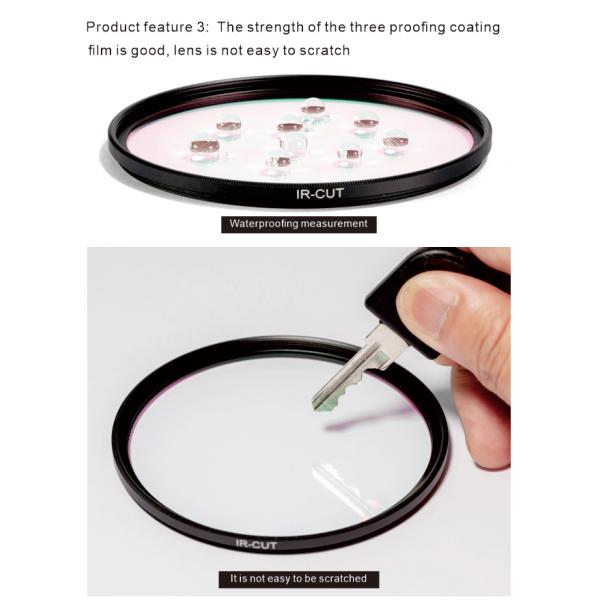 Инфракрасн кадра 49mm HD 6.7mm ультрафиолетовое отрезало фильтр