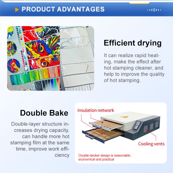 FCOLOR Double Layer DTF Dryer Oven New Multifunctional A3 Print Leading Pigment Manufacturing Curing