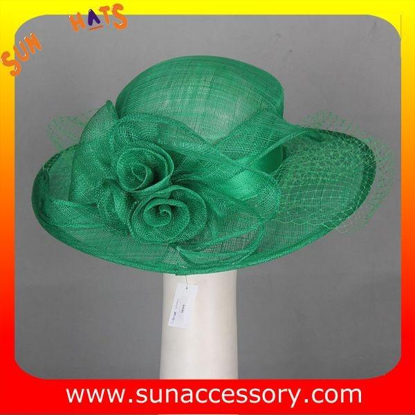 Elegant fancy Church sinamay hats for ladies ,Sinamay wide brim church hat