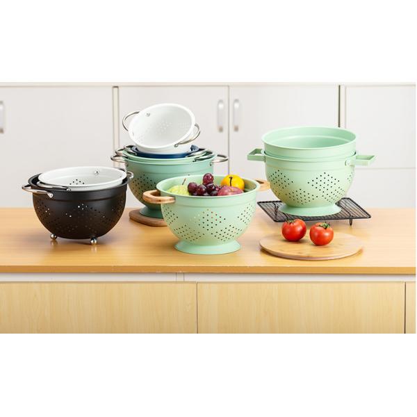 Handheld Rustproof 0.5kg Steel Fruit Basket Powder Coating