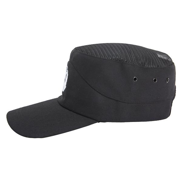 Mélange de coton chapeau tactique noir entraînement au service de pointe casquette de sécurité plate