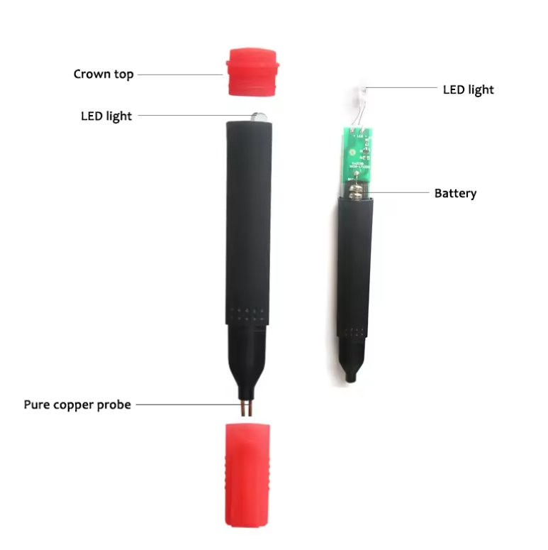 Grounding Test Pen for Earthing Mat Bed Sheet Conductive Testing Pen for Grounding Earthing Tester Pen