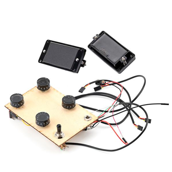 Guitar Active Pickups Humbucker Pickup 9V battery power supply Black