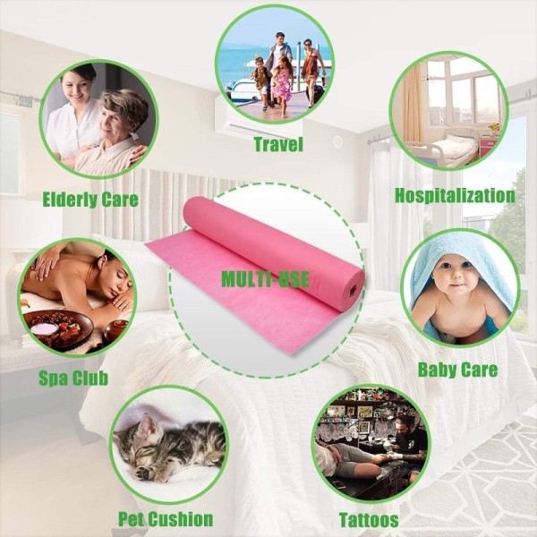 environmentally friendly, convenient, efficient, Hotel Home Beauty Room Use PP Non-Woven Beauty Massage Bed Sheets Disposable Waterproof Hospital Medical Bed Sheet Roll