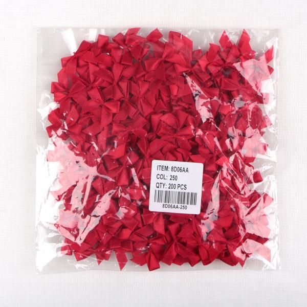 100% Polyester Small Mini Ribbon Bow for Customized Underwear Decoration Custom Sizes