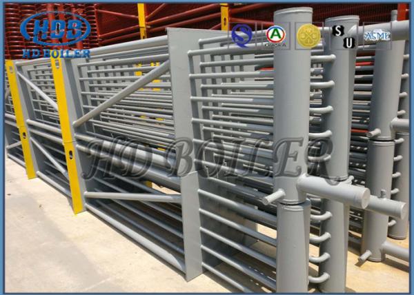 Stainless Steel Boiler Economizer Bare Tube Type With Headers On Painted SCR System Recovery Flue Gas