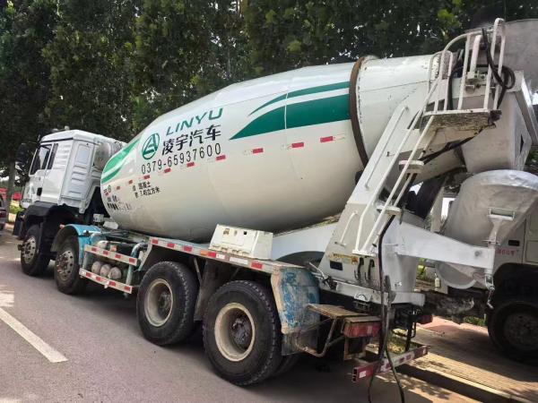 Camión mezclador de hormigón Lingyu Usado 2021 de 16 m³ con chasis SHACMAN