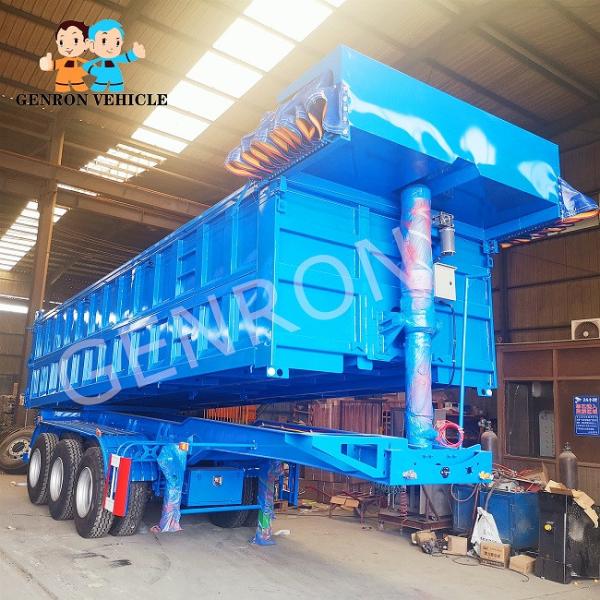 3 Axles 12.00R22.5 Semi Trailer Dump Truck Mechanical Suspension