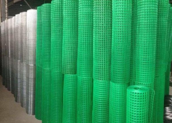 Decorative Plastic / Powder Coated Wire Mesh Panels High Tensile Square Hole