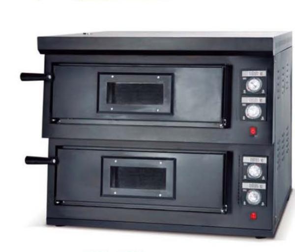 Forno de pizza de aço inoxidável comercial com controle de temperatura preciso