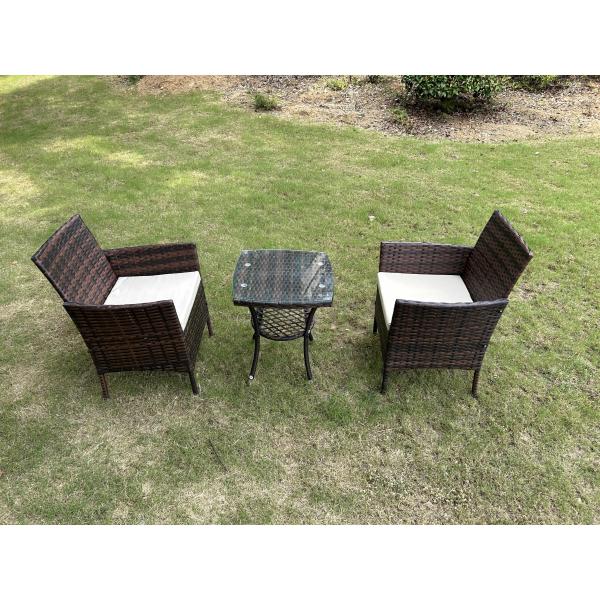 Elegant Design Wholesale Rattan Sofa Waterproof Design Indoor Outdoor Sofa Table Chair Dining Desk Ottoman Furniture Set