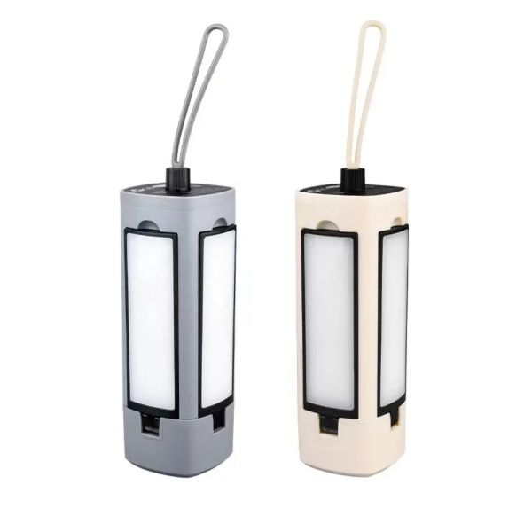 Source Factory Camping Light Three-leaf Flip Portable Flashlight Hanging Lamp Foldable Household Tent Lamp Camping Lamp