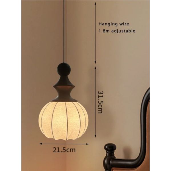 Dining Room Kitchen Chandelier Home Decor Bedsroom Bedside Hanging Light Vintage Wooden Ceiling Pendant Lamp (WH-VP-313)