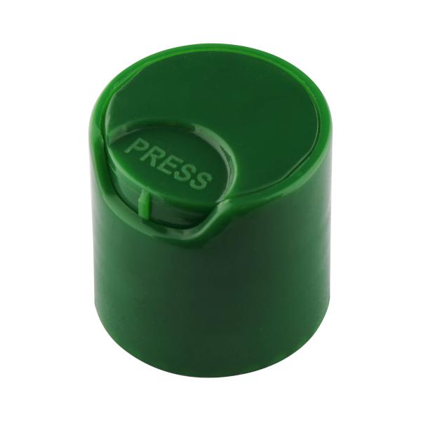 High - Quality Green Polypropylene Plastic 24/410 Shampoo Bottle Cap, Disc - Top Press - Spraying Cap