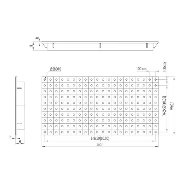 2D Welding Workbench Welding Fabrication Table With Uniform Hole Distribution System