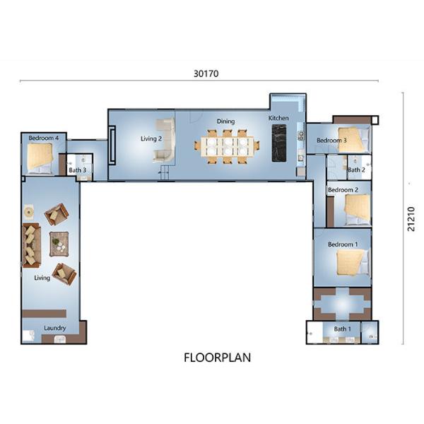 Environmentally Friendly Living In Luxury Villas 50mm ALC Panel Exterior Wall Cladding