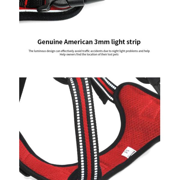 Neoprene Reflective Dog Harness Set No Pull Collar And Leash Custom Hi Vis Dog Harness