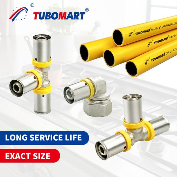 3/4 polegadas de latão Pex Press Fittings para água / gas Tubos mangueira chuveiro