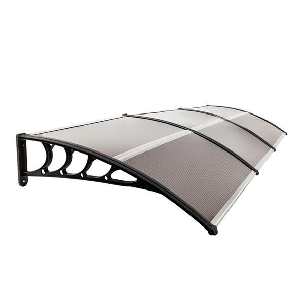 Anti - Aging PC Door Canopy Rain Cover Eaves Strong Impact Resistance